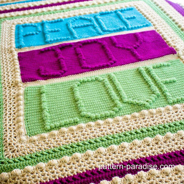 Peace, Joy & Love Throw