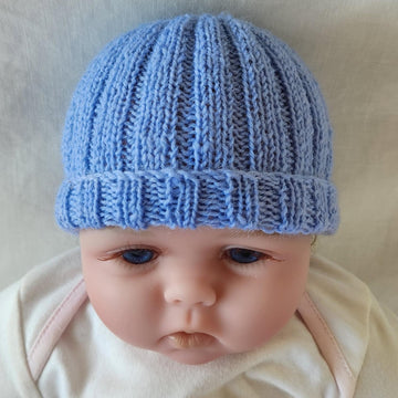 Brady - Babies 4ply rib beanie