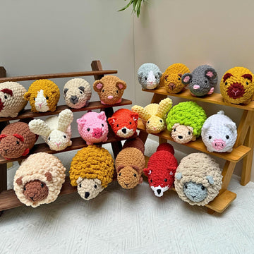 Crochet Animal Pattern Bundle 10 in 1 No Sew Amigurumi PDF: Mouse, Hamster, Guinea Pig, Bunny, Squirrel, Hedgehog, Capybara, Fox, Pig, Sheep