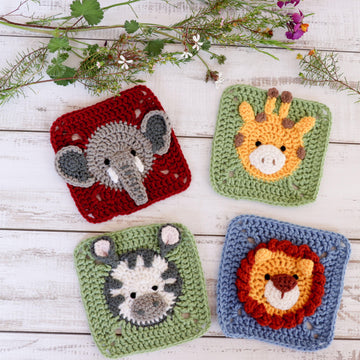 Thulani the giraffe granny square