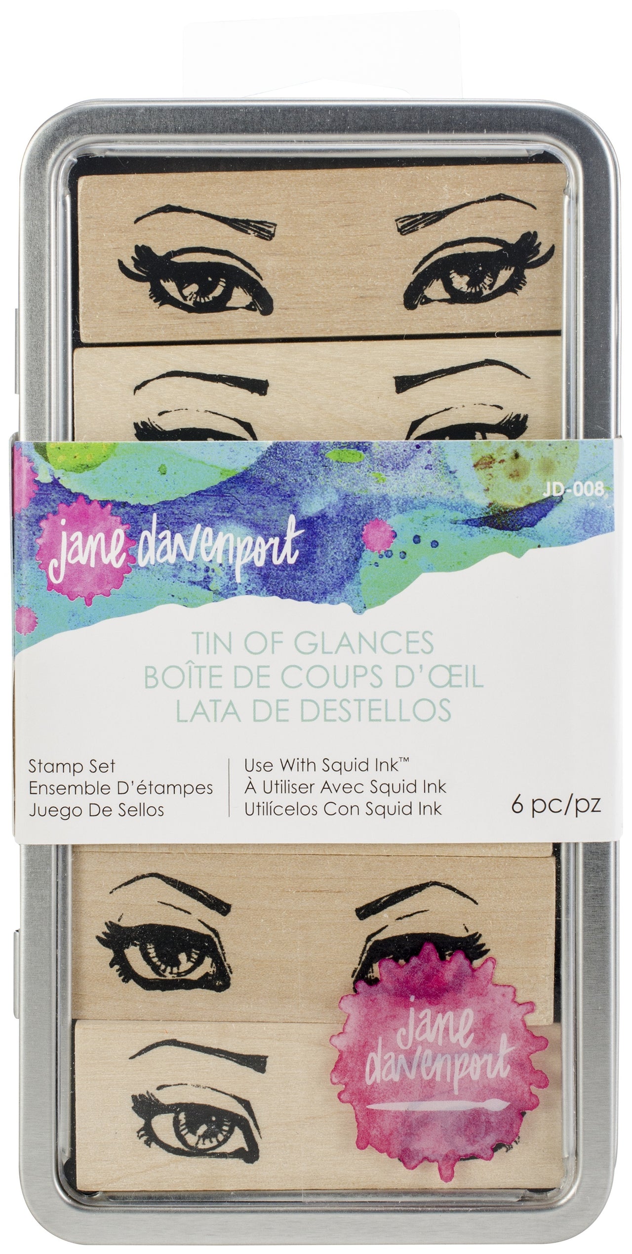 Spellbinders Jane Davenport Artomology Stamp Tin Set - Glances
