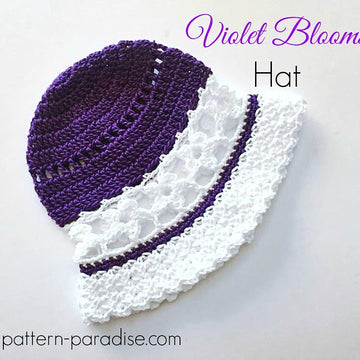 Violet Blooms Sun Hat