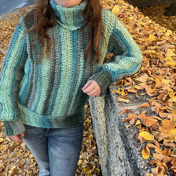 Turtleneck Sweater "Malachite"