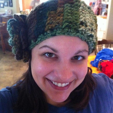Chunky Ribbed Earwarmer Headband with Rose