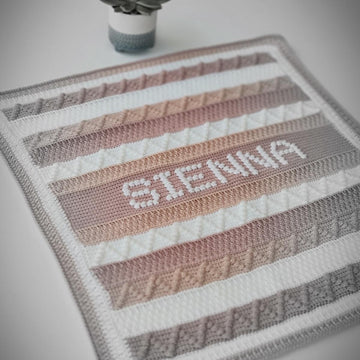 Personalised Baby Name Bobble Blanket