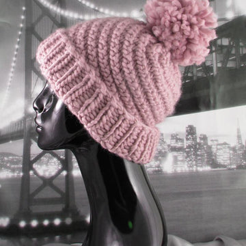 Superfast Swirl Bobble Beanie Hat Circular