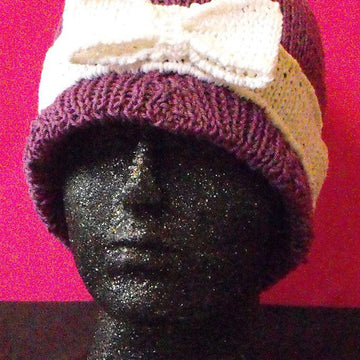 RIBBON BEANIECLOCHE KNITTING PATTERN