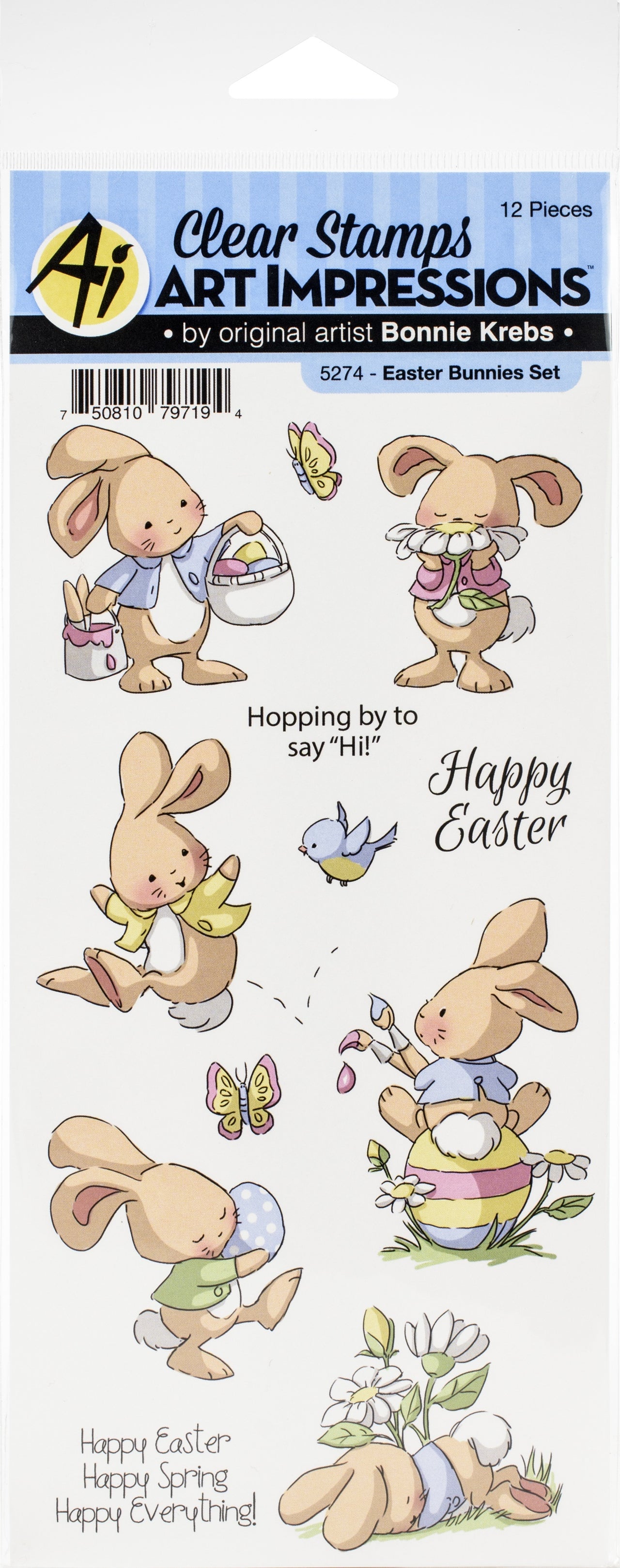 Art Impressions Easter Clear Stamp - Easter Bunnies