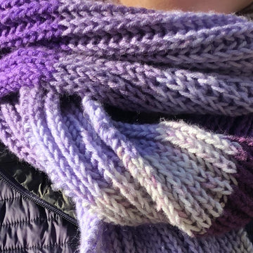 Beginners' Brioche Scarf