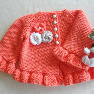 Knitting PATTERN Baby Cardigan Baby Jacket Alice