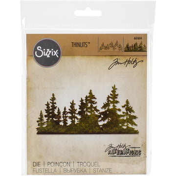 Sizzix Thinlits Dies By Tim Holtz - Tree Line