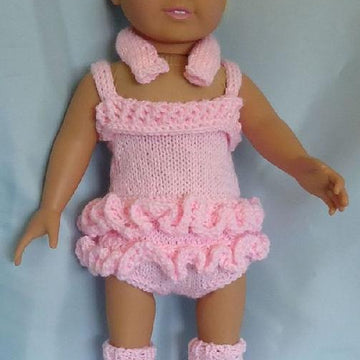 Dance Practice, Knitting Patterns fit American Girl and other 18-Inch Dolls