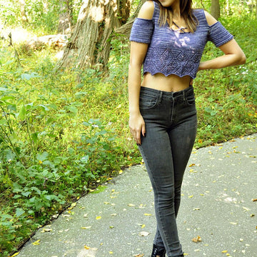Better Lace Than Never Crop Top and Skirt Set