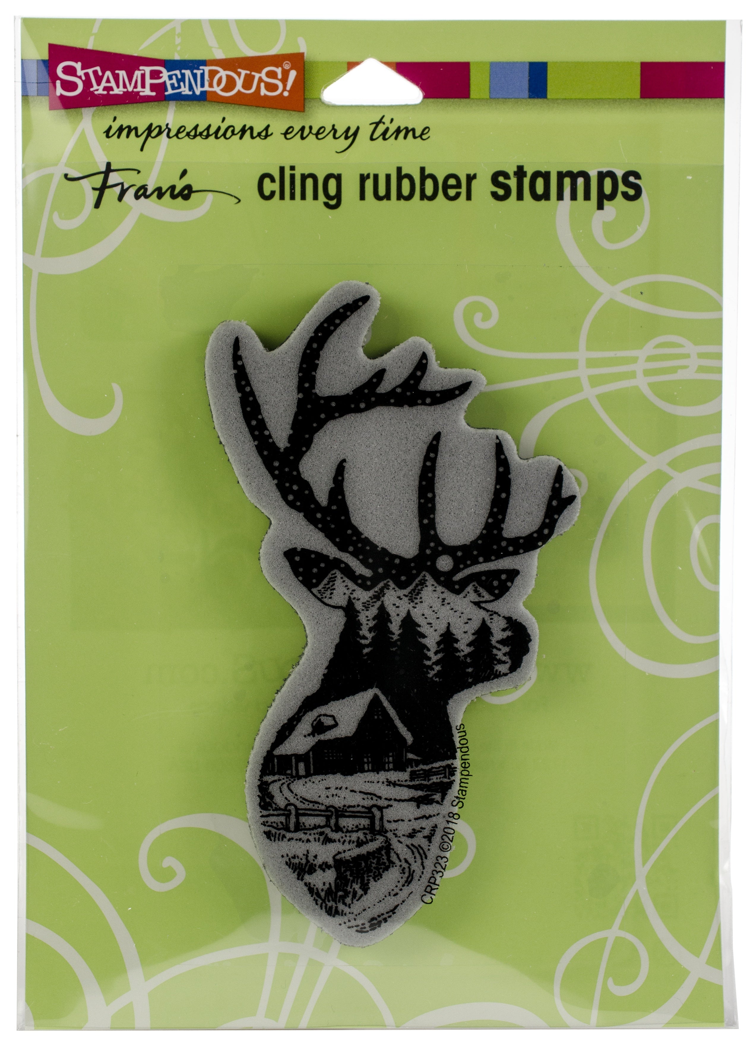 Stampendous Cling Stamp - Buck Scene