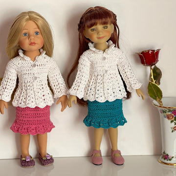 White Petals Doll Set