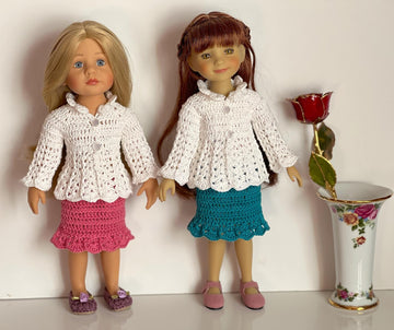 White Petals Doll Set