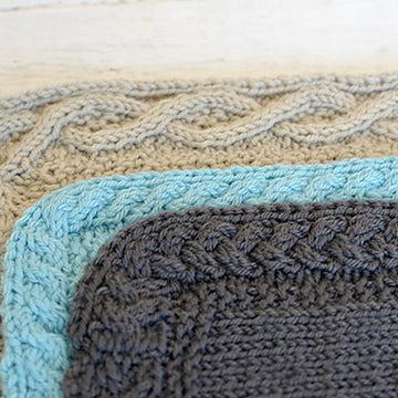 Add a Seamless Cable Border to a Blanket