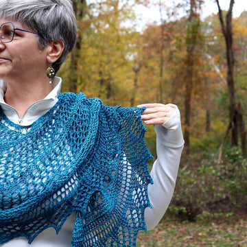 Meshing Around Shawl