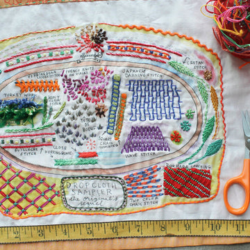 Dropcloth Samplers The Original's Sequel Printed Embroidery Kit - 11in x 12in