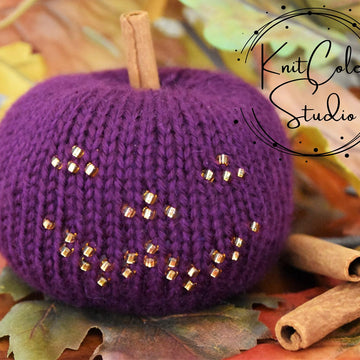 Knit Jack- O' -Lantern