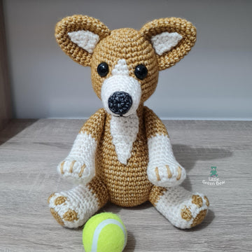 Cerys the Corgi - UK Terminology - Amigurumi