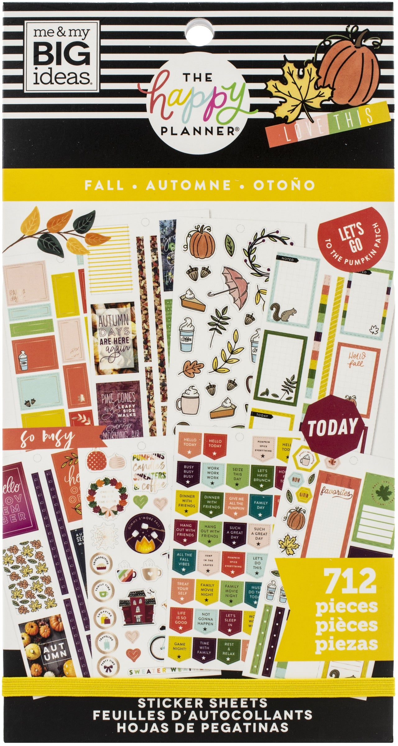 Happy Planner Sticker Value Pack - Fall, 712/Pkg