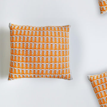 Mosaic Crochet Coasters and Pillow