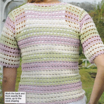 Crochet Stripes Top
