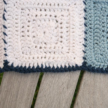 Not So Scrappy Scrap Yarn Blanket