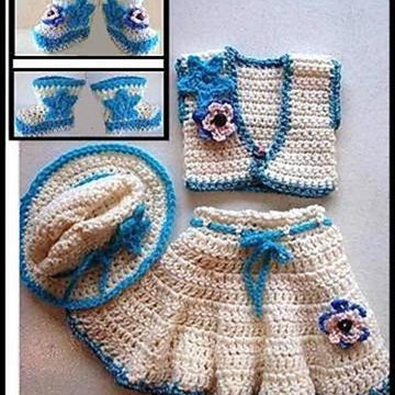 550-S, COWGIRL Set, skirt, vest, hat, booties