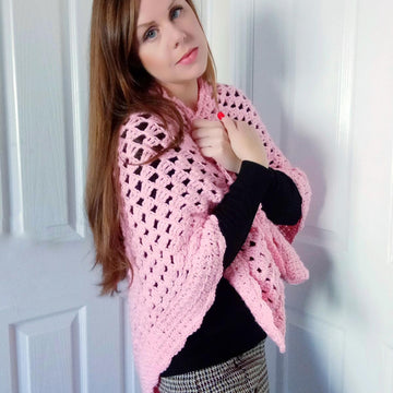 Crochet The Delicate Rose Shawl Pattern