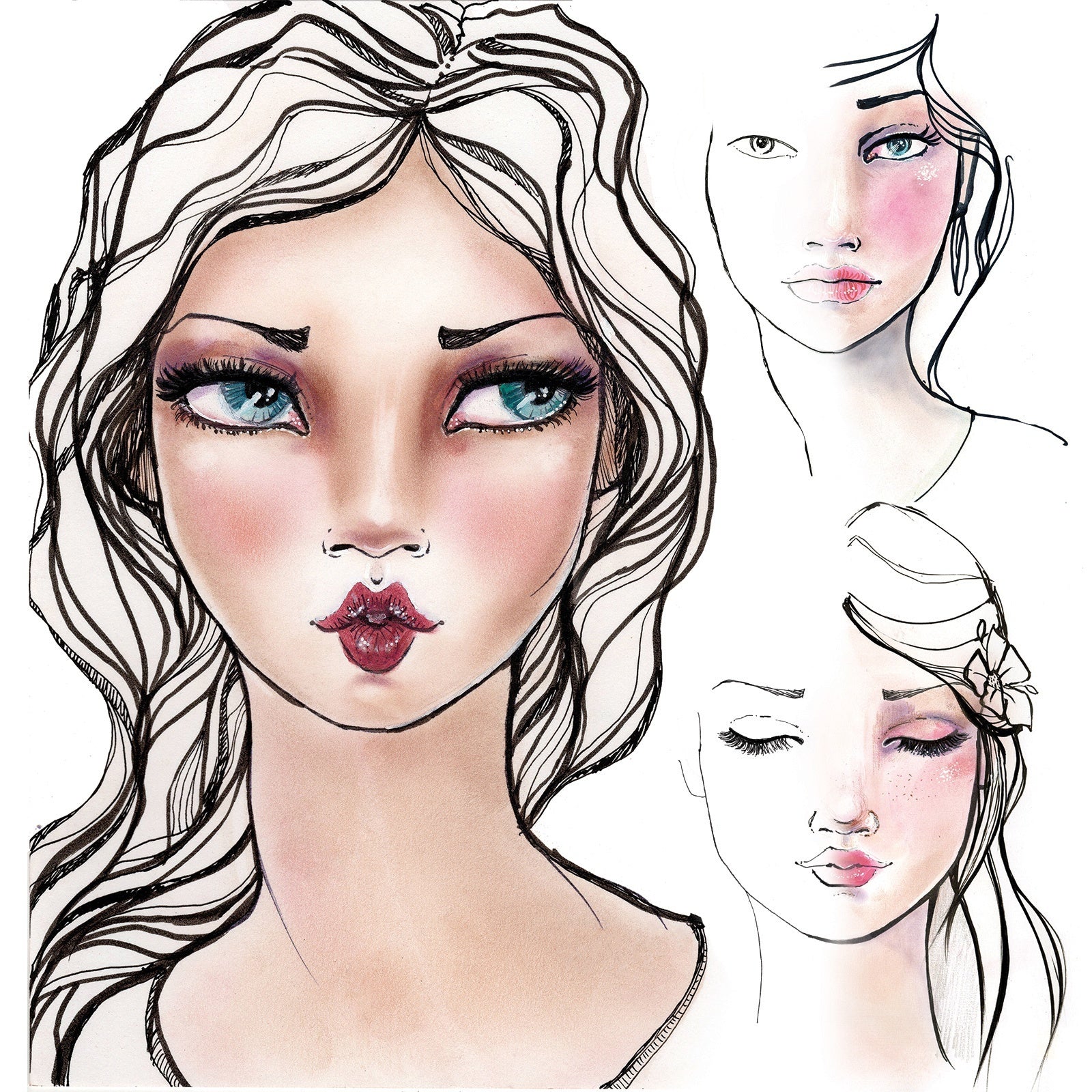 Spellbinders Jane Davenport Face Charts - I Came, I Saw, I Contoured