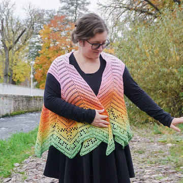 Sweet papaya vest or shawl
