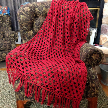 Simply Sophisticated Scarlet Throw