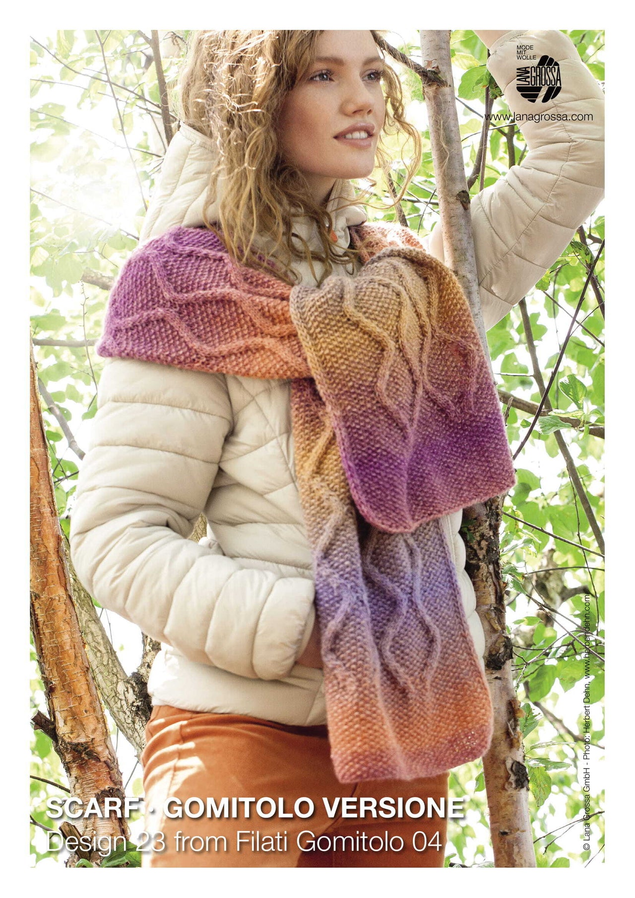 Scarf in Lana Grossa Gomitolo Versione - 23 - Downloadable PDF