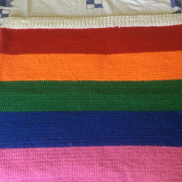 Rainbow baby blanket