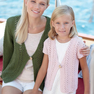 Waistcoat and Cardigans in Sirdar Cotton Rich Aran - 7277 - Downloadable PDF