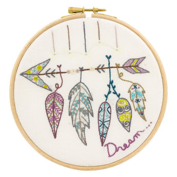 Un Chat Dans L'Aiguille I Have a Dream Contemporary Printed Embroidery Kit