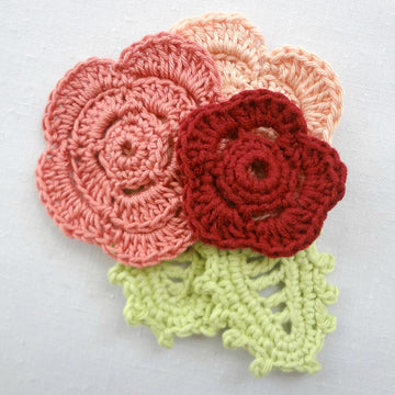 Crochet Autumn Brooch