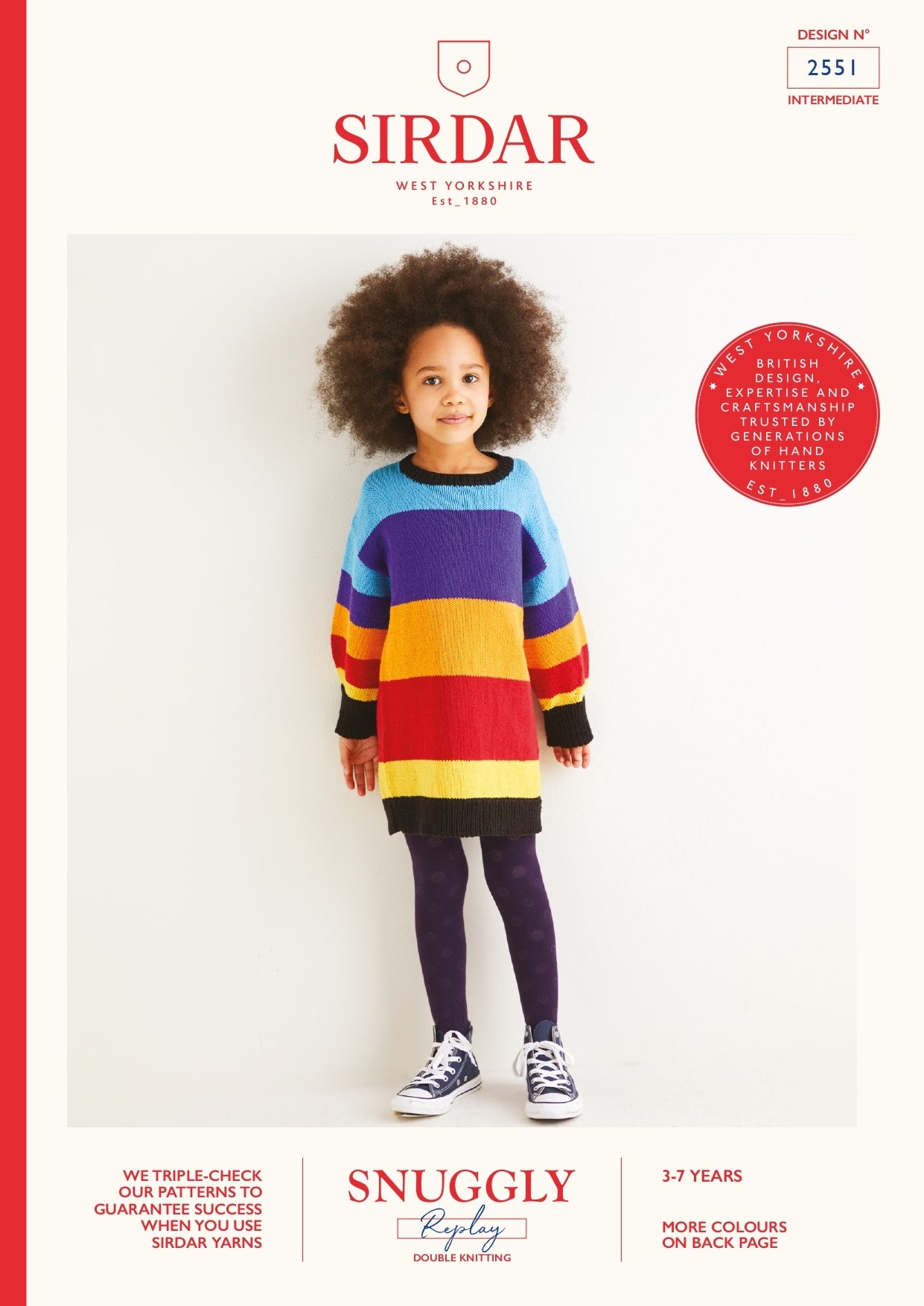 Long Stripe Jumper in Sirdar Snuggly Replay DK - 2551 - Downloadable PDF