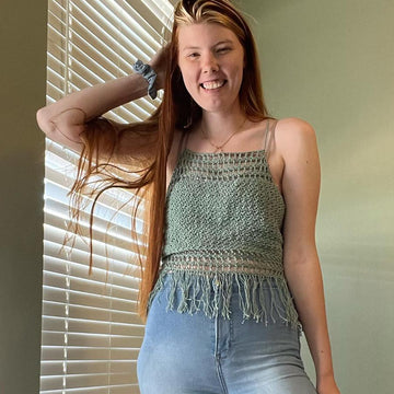 Beginner Crochet Halter Top Pattern Summer Festival Crop Top PDF Simple Boho Crochet Top Easy DIY Crochet Top for Beginners