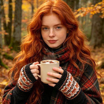 Fox Family Mitts - fingerless gloves