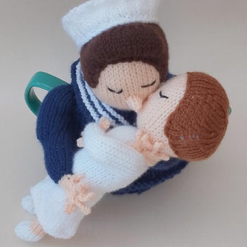 End of the War Kiss Tea Cosy
