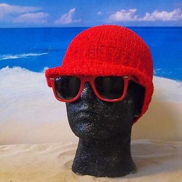 PLAIN CHENILLE BEANIECAP KNITTING PATTERN