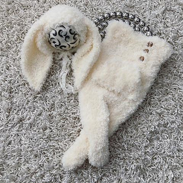 Buttons bunny romper set