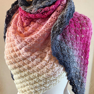Feeling Flirty Lacy Shell Shawl