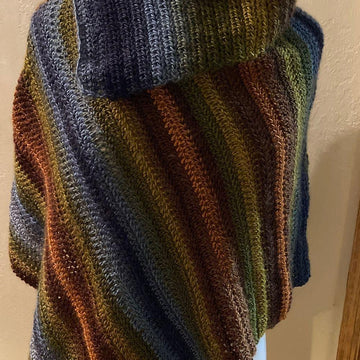 Uptown Comfort Poncho with Collar