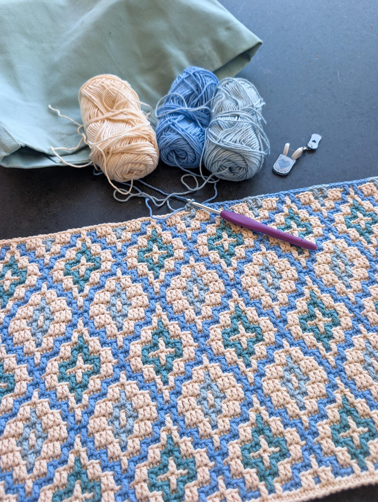 Sea Glass Mosaic Blanket