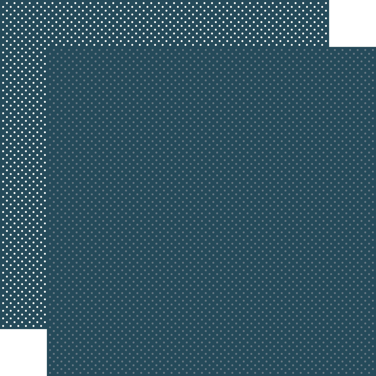 Echo Park Paper Carta Bella Dots Double-Sided Cardstock 12"X12" 25/Pkg - Navy
