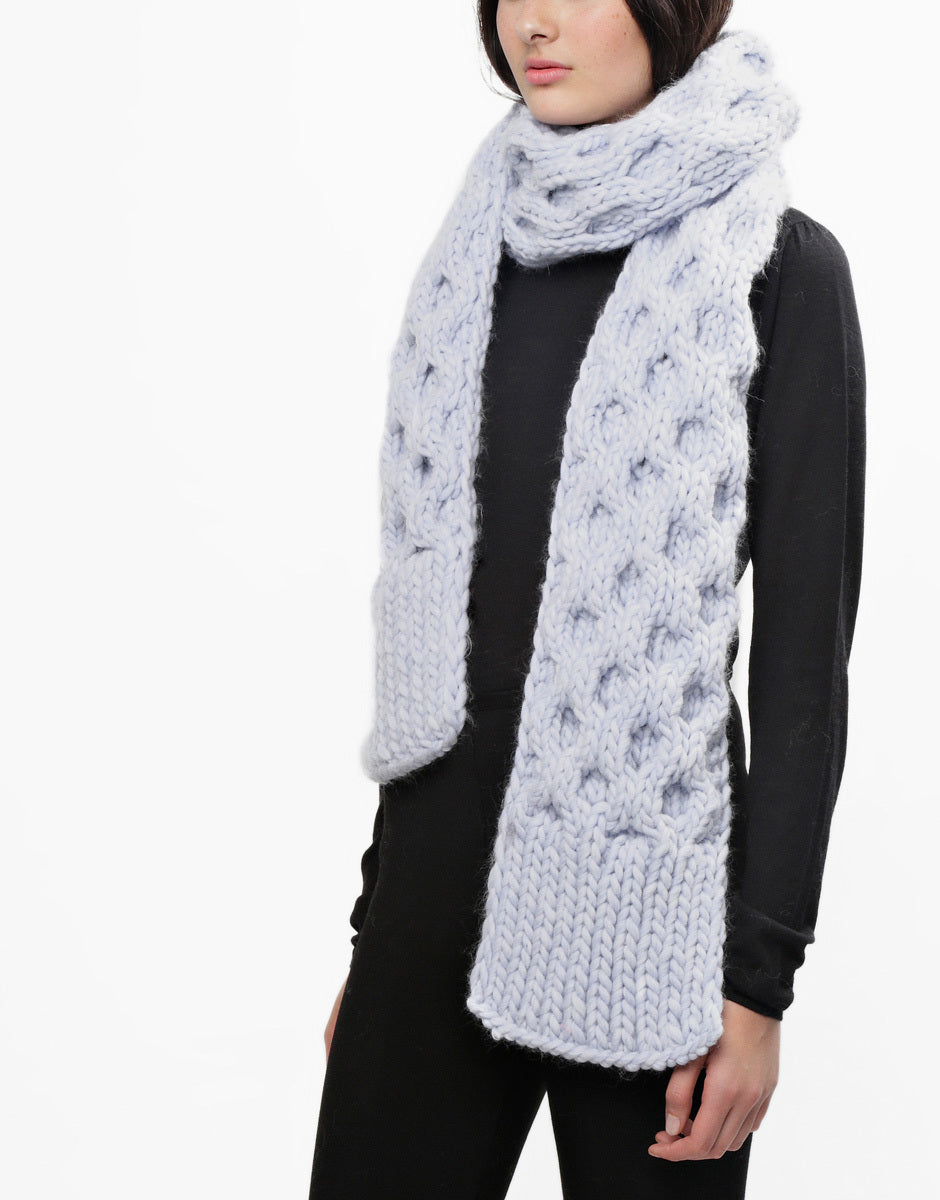 Love Buzz Scarf in Wool and the Gang Crazy Sezy Wool - Downloadable PDF